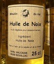 Huile de noix verre