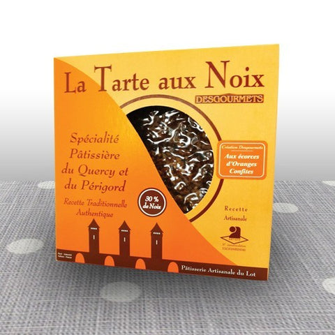 Tarte aux Noix aux écorces d'orange confites