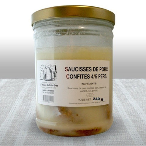 Saucisses de porc Confites - 240 g