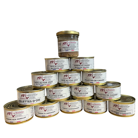Discovery assortment 15 Pâtés Rillettes & Terrines 130g