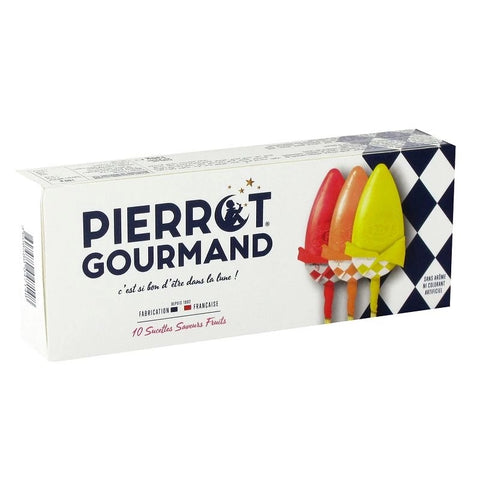 Étui 10 sucettes fruits - PIERROT GOURMAND