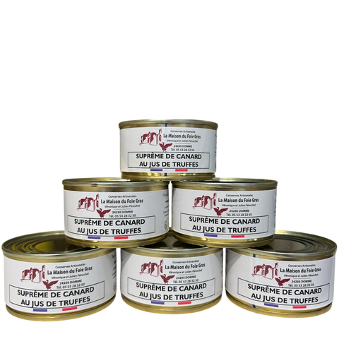 Lot de SUPRÊME de CANARD au Jus de Truffes - 130g - 5+1 Offerte