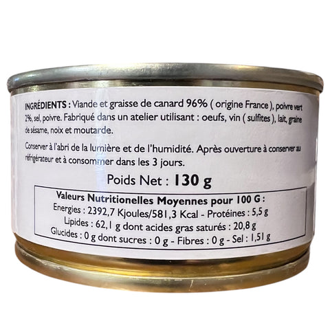 Rillettes de pato con pimiento verde