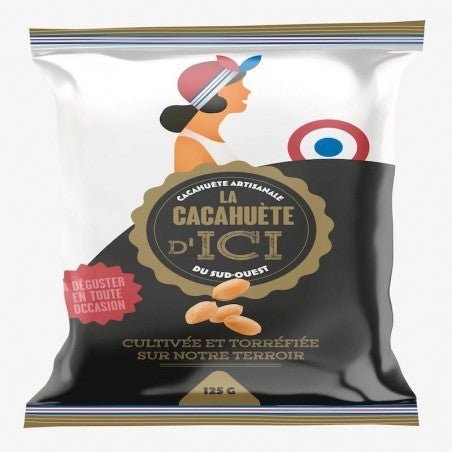 Cacahouète d'ici grillés & légèrement salées - 125 g - La Dommoise