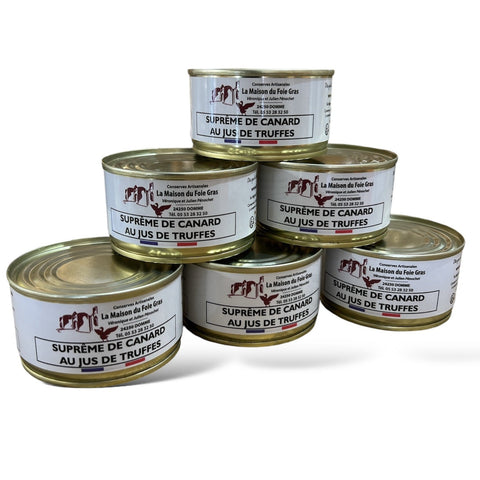 Lot Suprême de canard au jus de truffes - 130g - 5+1 Offerte - La Dommoise