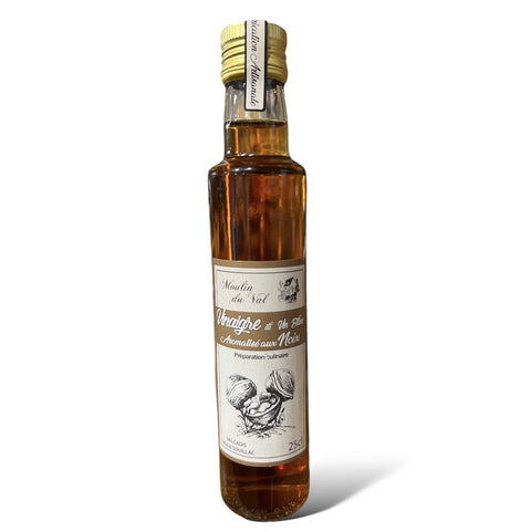 Vinaigre de vin blanc aromatisé aux noix - 25cl - La Dommoise