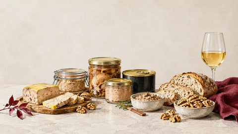 Assortiment de spécialités du terroir présenté sur une table