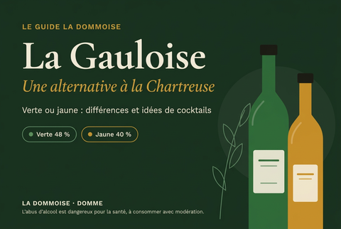 La Gauloise, une alternative à la Chartreuse : versions verte et jaune, guide La Dommoise.