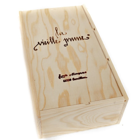 Coffret bois 3 verres - eau-de-vie de prune de Souillac - Louis Roque - 70cl + 3 verres