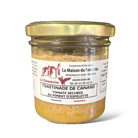 TOASTINADE de canard : tomates séchées-piments d'Espelette