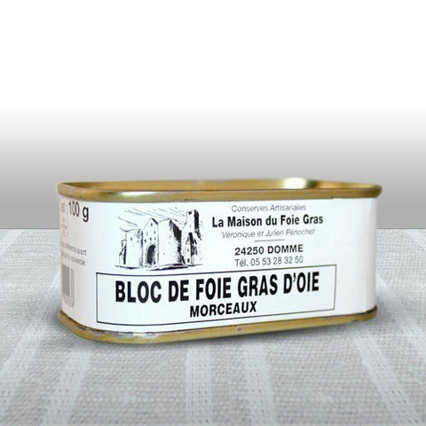 BLOQUE de trozos de foie gras de oca PÉRIGORD