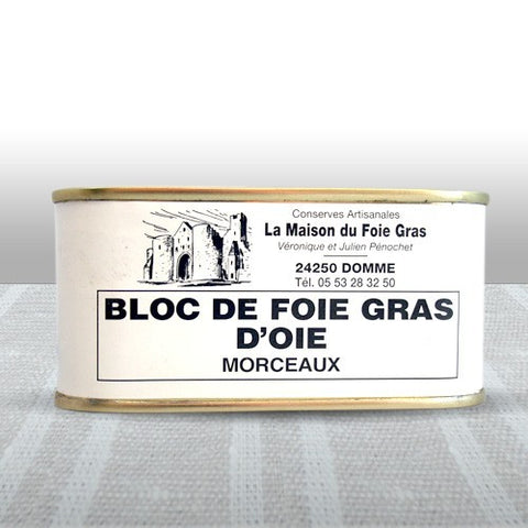 BLOQUE de trozos de foie gras de oca PÉRIGORD