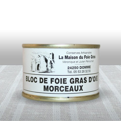 BLOCK of goose foie gras pieces PÉRIGORD