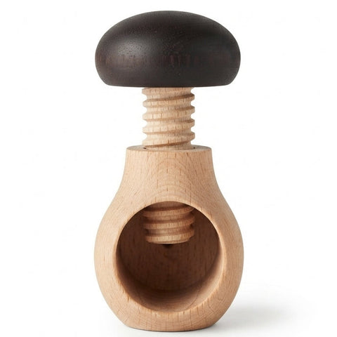 Casse-noix en bois en forme de champignon - La Dommoise