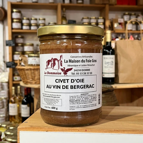 Civet d'Oie au vin de Bergerac - 600g - La Dommoise