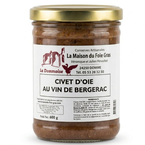 Civet d'Oie au vin de Bergerac - 600g - La Dommoise