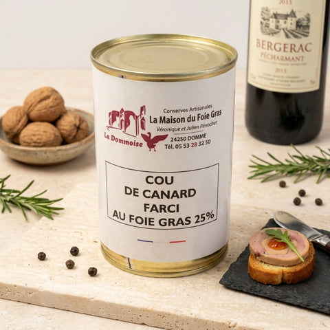 Cou de Canard farci - La Dommoise
