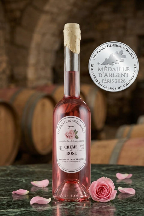 Crème de Rose - Distillerie de la Salamandre - La Dommoise