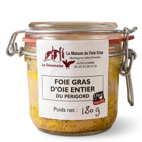 Foie gras d'Oie entier du Périgord 180g - La Dommoise