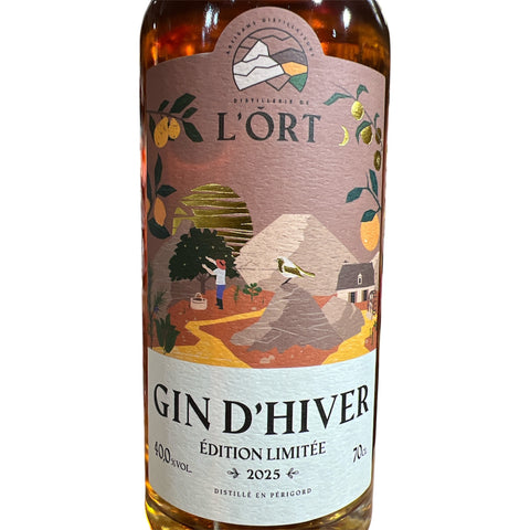 Gin d'Hiver de la distillerie l'Ort édition Limitée - La Dommoise