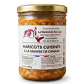 Haricots cuisinés à la graisse d'oie Bocal 600g - La Dommoise