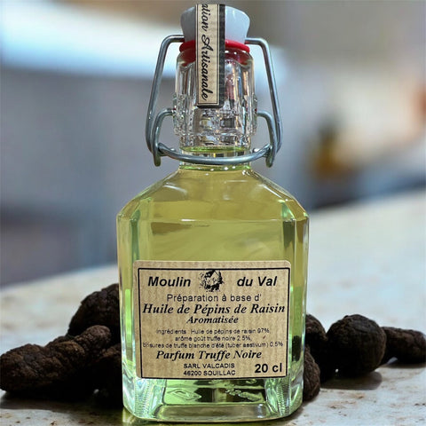 Huile de Pépin de Raisin aromatisée à la Truffe - 20cl - La Dommoise