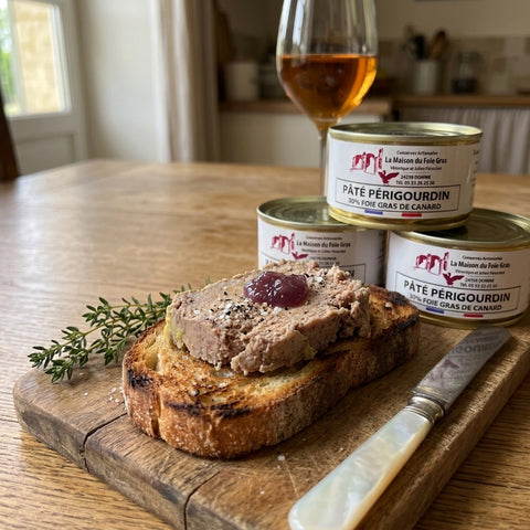 Lot Pâté au Foie Gras de Canard 30% - 130g - 5+1 - La Dommoise