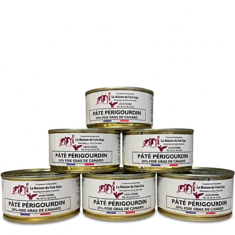 Lot Pâté au Foie Gras de Canard 30% - 130g - 5+1 - La Dommoise