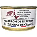 Médaillon de Rillettes de Canard au foie gras de Canard 25% - La Dommoise