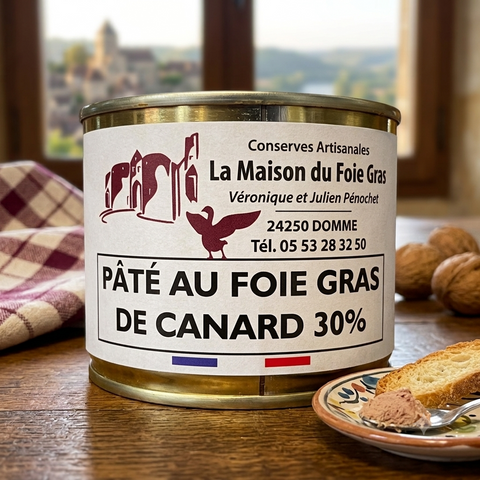 Pâté PÉRIGOURDIN 30% de foie de Canard - La Dommoise
