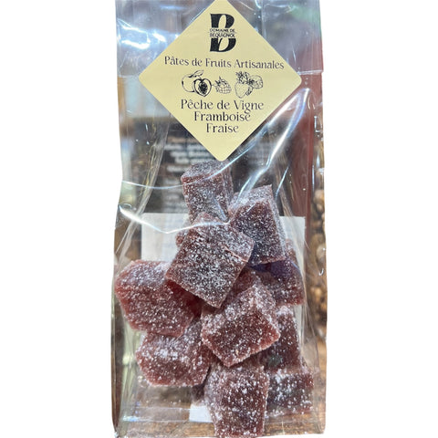 Pâte de fruits Fraise/Framboise/Pêche de Vigne - BÉQUIGNOL