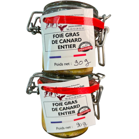 PROMO - 2 Hígados de Pato Entero IGP Périgord - 130 g