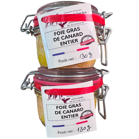 PROMO - 2 Hígados de Pato Entero IGP Périgord - 130 g