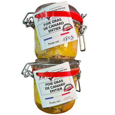 PROMO - 2 Hígados de Pato Entero IGP Périgord - 130 g