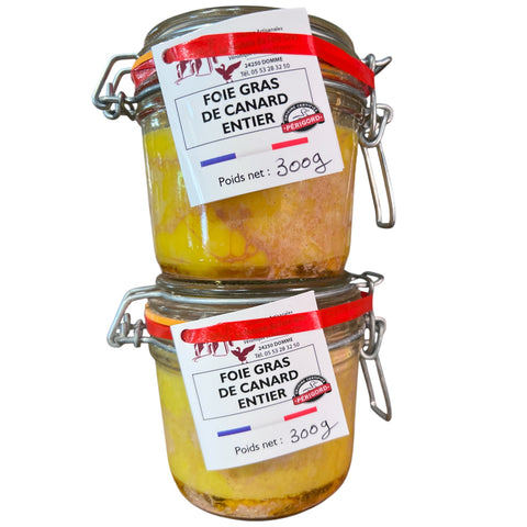 PROMO - 2 Hígados de Pato Entero IGP Périgord - 130 g