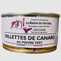 Rillettes de canard au poivre vert - La Dommoise