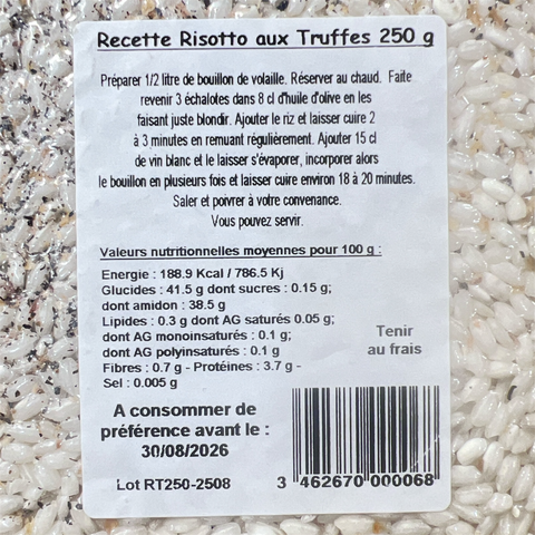 Risotto flavored with summer truffle - 170 g