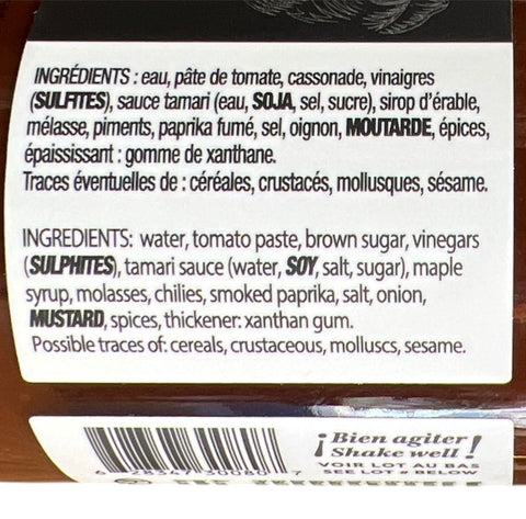 Sauce BBQ Sweet & Smoky La Pimenterie - La Dommoise