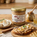 Toastinade de canard : miel et fromage de chèvre - La Dommoise