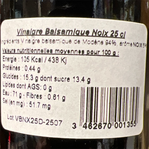 Vinaigre balsamique de Modène à la noix