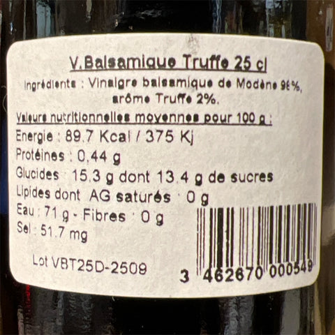 Vinaigre balsamique de Modène à la Truffe