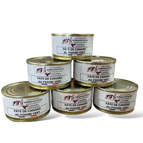 Lot Pâté de Canard au Poivre Vert 130g - 5+1 offerte - La Dommoise